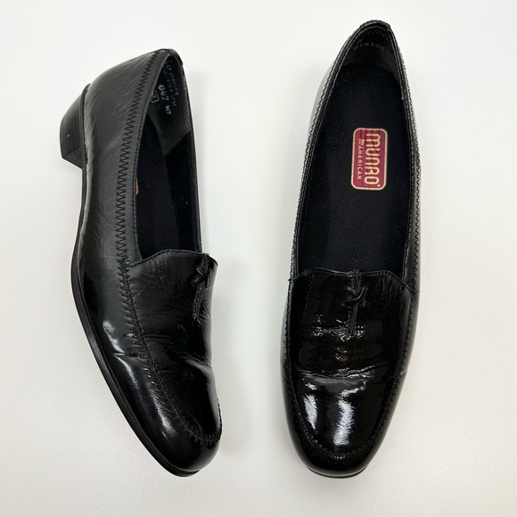 Munro Shoes - Munro Patent Leather Slip-On Loafers